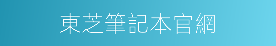 東芝筆記本官網的同義詞