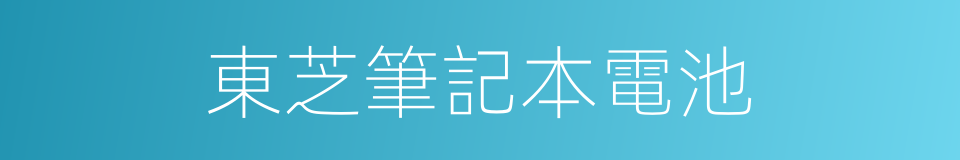 東芝筆記本電池的同義詞