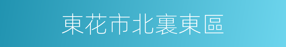 東花市北裏東區的同義詞