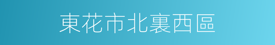 東花市北裏西區的同義詞