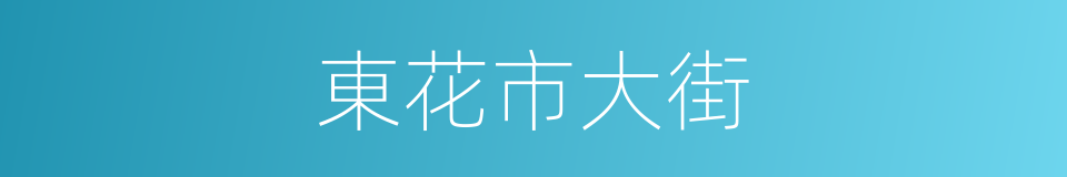 東花市大街的同義詞