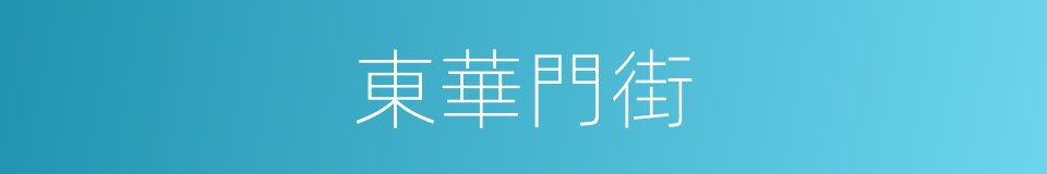 東華門街的同義詞