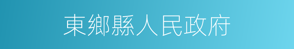 東鄉縣人民政府的同義詞