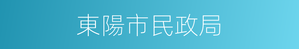 東陽市民政局的同義詞