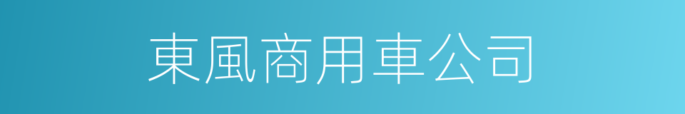 東風商用車公司的同義詞