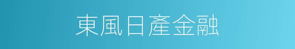 東風日產金融的同義詞