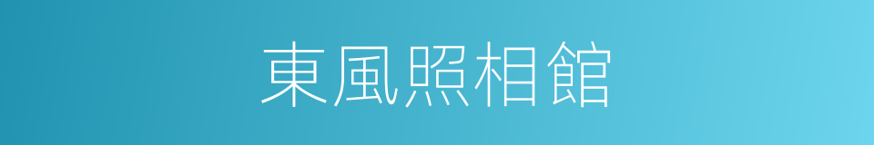東風照相館的同義詞