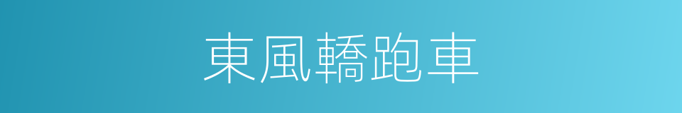 東風轎跑車的同義詞