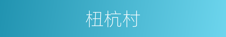 杻杭村的同义词