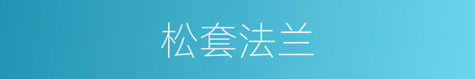 松套法兰的同义词