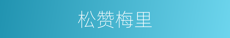 松赞梅里的同义词