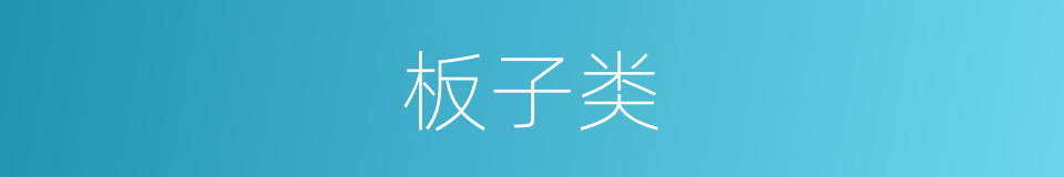 板子类的同义词