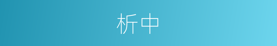 析中的同义词