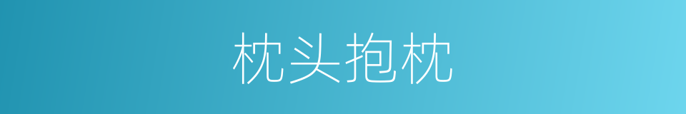 枕头抱枕的同义词