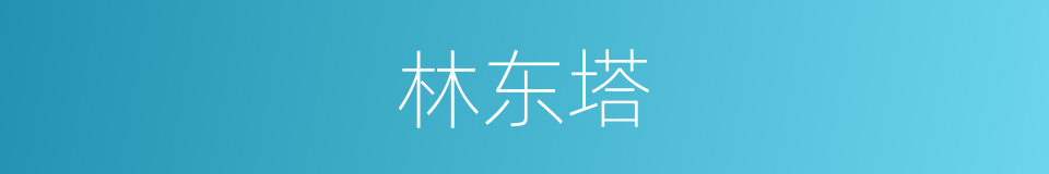 林东塔的同义词