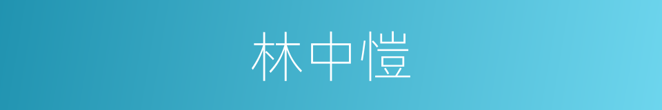 林中愷的同義詞