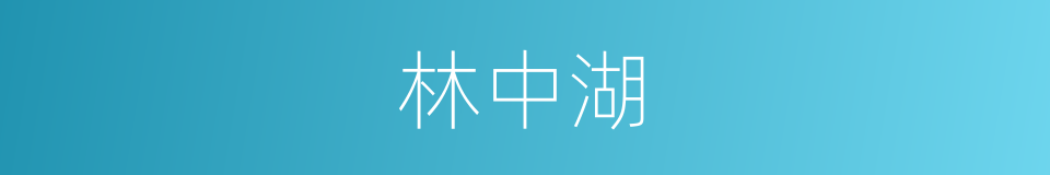 林中湖的同义词