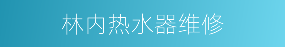 林内热水器维修的同义词