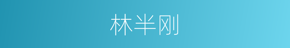 林半刚的同义词