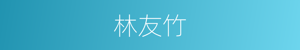 林友竹的同义词
