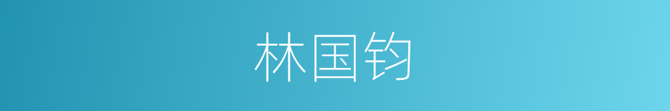 林国钧的同义词