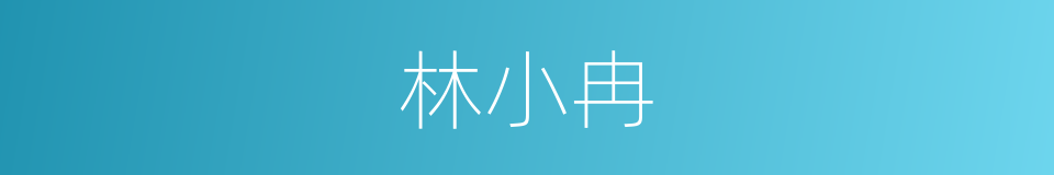 林小冉的同义词