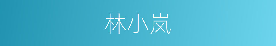 林小岚的同义词