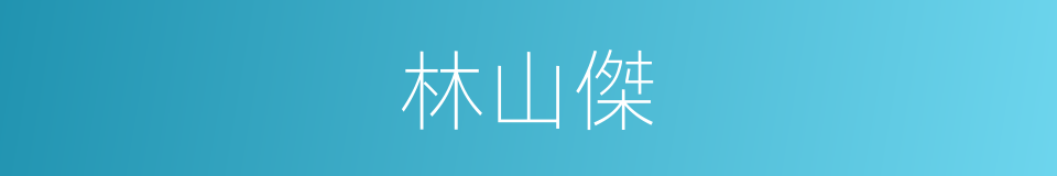 林山傑的同義詞