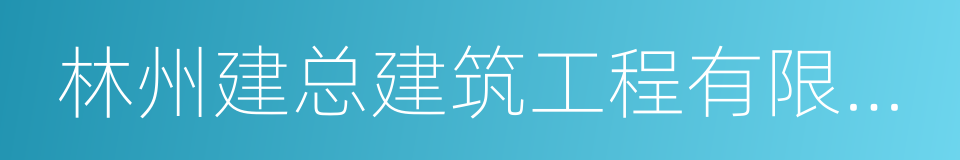 林州建总建筑工程有限公司的同义词