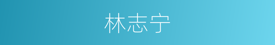 林志宁的同义词