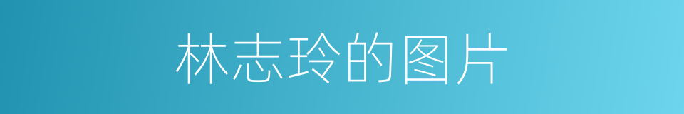 林志玲的图片的同义词