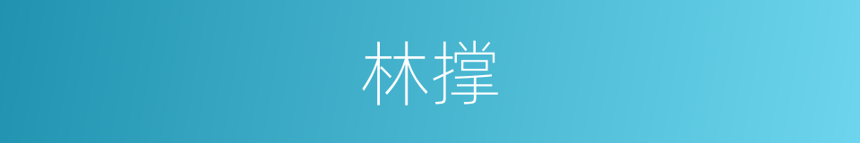 林撑的同义词