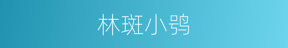林斑小鸮的同义词