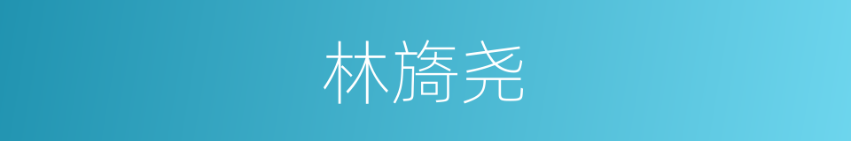 林旖尧的同义词