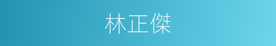 林正傑的同義詞