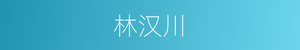 林汉川的同义词