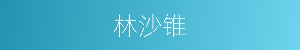 林沙锥的同义词