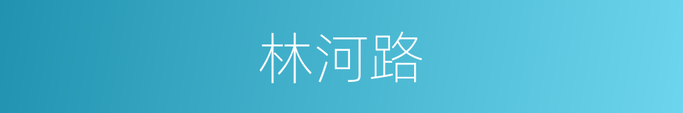 林河路的同义词