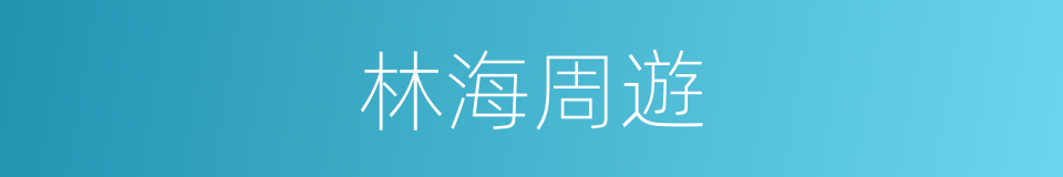 林海周遊的同義詞