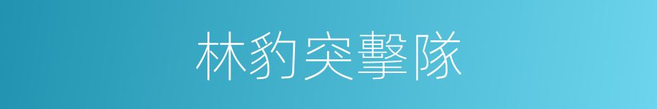 林豹突擊隊的同義詞