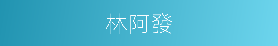 林阿發的同義詞