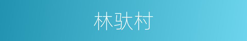 林驮村的同义词