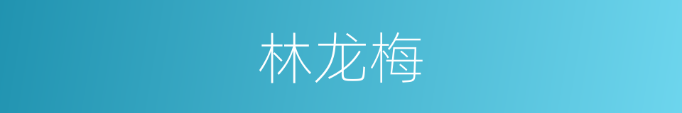 林龙梅的同义词