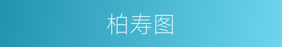 柏寿图的同义词