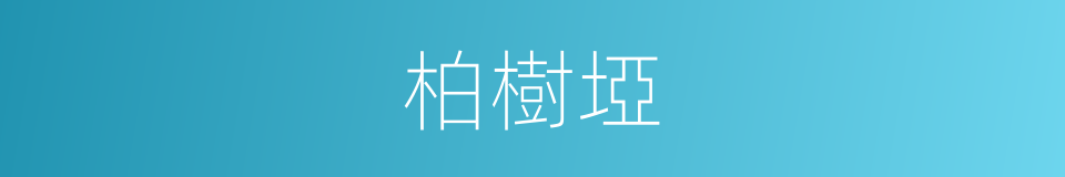 柏樹埡的同義詞