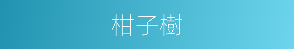 柑子樹的同義詞