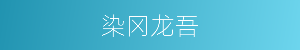 染冈龙吾的同义词