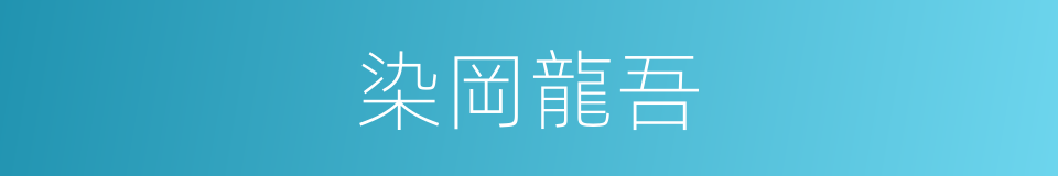染岡龍吾的同義詞