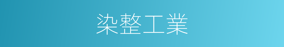 染整工業的同義詞