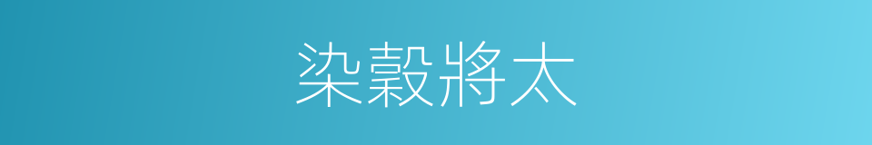 染穀將太的同義詞